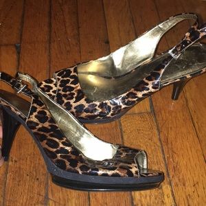 Nine West Cheetah Heels